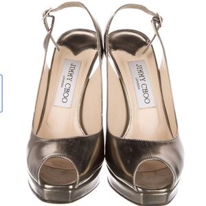 Jimmy Choo Patent Leather Slingback Pumps